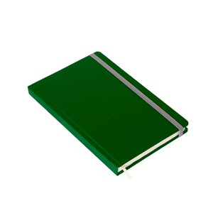Блокнот в клітинку A5 Fino тверда обкладинка (темно-зелений, 13 х 21 см)