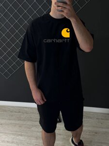 Футболка оверсайз Carhartt чорна RD378