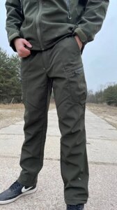 Штани демісезонні SoftShell на флісі, олива в Києві от компании Elektromax