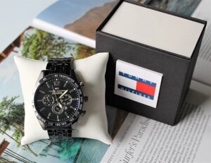 Чоловічий наручний годинник Tommy Hilfiger чорний в Києві от компании Elektromax