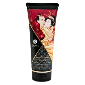 Їстівний масажний крем Shunga Kissable Massage Cream – Sparkling Strawberry Wine (200 мл) в Києві от компании Elektromax