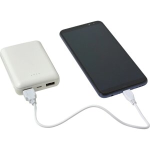 Повербанк 10000 mAh (білий, 9 x 6,4 x 2,3 см) в Києві от компании Elektromax