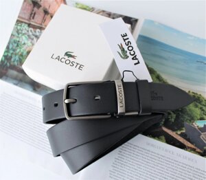 Шкіряний ремінь Lacoste чорний в Києві от компании Elektromax