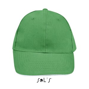 Кепка SOL'S Buffalo (яскраво-зелений/білий, 56-58 см)