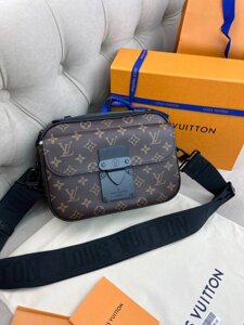 Сумка-месенджер коричнева Louis Vuitton S-Lock Monogram Macassar c835 в Києві от компании Elektromax