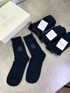 Шкарпетки темно-сині Brunello Cucinelli Navy t151