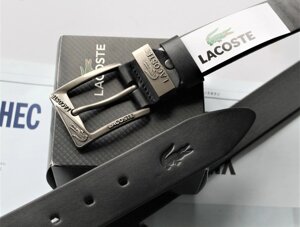 Шкіряний чоловічий ремінь Lacoste чорний в Києві от компании Elektromax