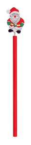 Олівець з Різдвом візерунком (червоний, 3,5 x 22,5 x 0,7 см)