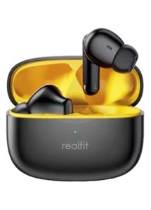 Bluetooth-навушники Realfit F3 з активним шумопоглинанням. Чорні в Києві от компании Elektromax