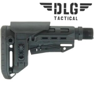 Приклад телескопічний  TBS Compact від DLG Tactical Mil-Spec з регульованим підщочником + стопорна гайка для в Києві от компании Elektromax