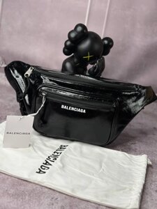 Чоловіча бананка Balenciaga чорна s095