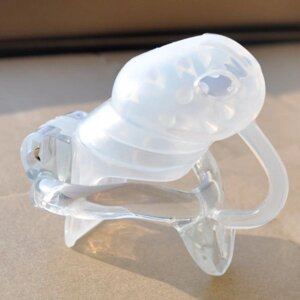 Male Silicone spikes Cage With fixed Resin Ring Chastity Device Standard в Києві от компании Elektromax