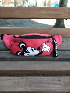 Жіноча поясна сумка, бананка adidas originals Mickey Red