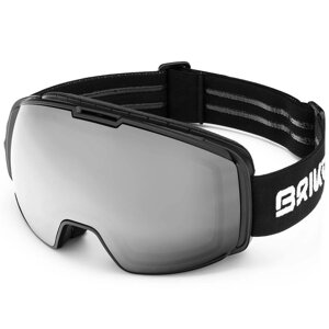 Маска гірськолижна Briko Kili Free Fighter 7.6 OTG Cat. S2 Matt Black/Silver Mirror (21118SW) в Києві от компании Elektromax