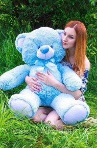 Плюшевий ведмедик Валлі (блакитний) 100 см