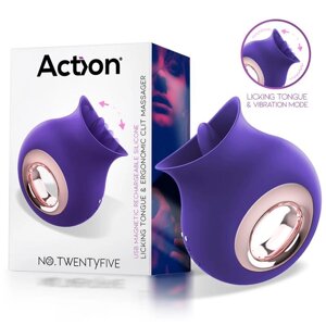 ACTION NO. TWENTYFIVE LICKING TONGUE AND VIBRATOR CLITORIS MASSAGER в Києві от компании Elektromax