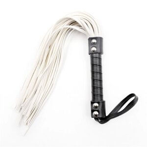 Біла батіг з чорною рукояткою White Leather Flogger в Києві от компании Elektromax