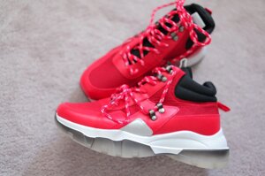 Жіночі черевики трекінгові кросівки червоні спортивні в стилі Коламбія 38-39