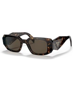 Сонцезахисні окуляри Prada PR 17WS 2AU8C1 Tortoise Plastic Rectangle Sunglasses Brown Lens