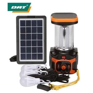 Портативна автономна сонячна система Solar Light AT-9016 похідний переносний ліхтар із функцією павербанк