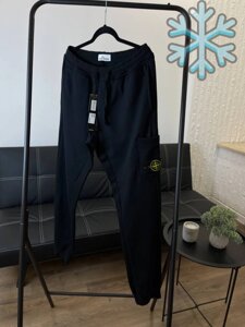 Штани на флісі Stone Island Utility Track чоловічі чорні