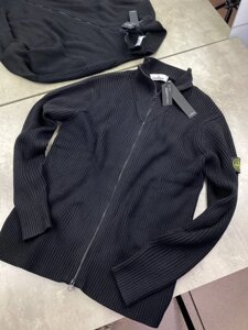 Трикотажна кофта чорна Stone Island на блискавці "V" образне горло sg273 в Києві от компании Elektromax