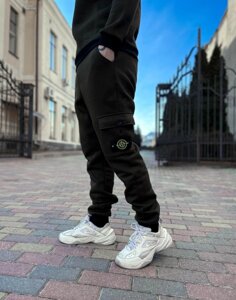 Спортивний костюм утеплений STONE ISLAND  хакі 5-663 в Києві от компании Elektromax