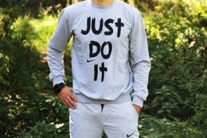 Світшот Nike (just do it) сірий в Києві от компании Elektromax