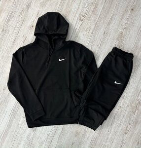 Демісезонний спортивний костюм Nike чорний худі + чорні штани (двонитка) RD096/RD102 в Києві от компании Elektromax