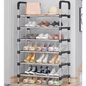 Полиця для взуття 6 секцій New shoe rack 56 х 28 х 113 см в Києві от компании Elektromax