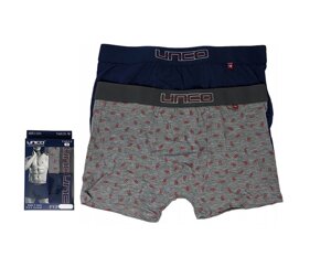 Труси-боксери чоловічі UNCO Underwear (2 шт.) Grey/Blue (1/2101-1-XL)