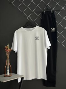 Штани чорні Adidas (двонитка) + футболка біла Adidas в Києві от компании Elektromax