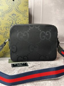 Сумка Gucci c Орнамент GG Jumbo S016, Чорний