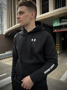 Зимовий худі з начосом Under Armour чорний RD031