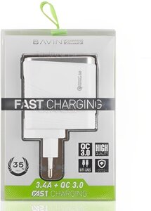 Якісний зарядний пристрій BAVIN PC522 35 W Fast Charger 5V-3.4A