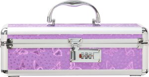 Кейс для зберігання секс-іграшок BMS Factory - The Toy Chest Lokable Vibrator Case Purple з кодовим