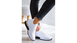 Жіночі кросівки білі трикотажний верх спортивні гнучкі 36-41 в Києві от компании Elektromax