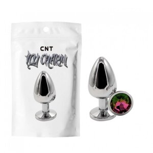 Анальна пробка з перламутровим кристалом Sparkle Gem Metal Plug