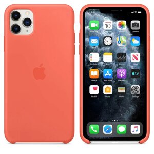 Силіконова накладка - Silicone case Apple iPhone 11 Pro Max Vitamin C - Помаранчева