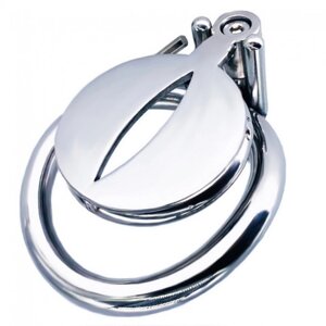 New pattern stainless steel chastity device cock cage NEW-189 в Києві от компании Elektromax