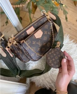 Жіноча сумка 3в1 Louis Vuitton Multi Pochette  коричневий в Києві от компании Elektromax