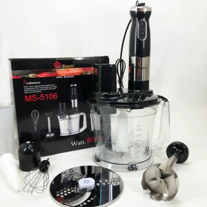 Блендер заглибний багатофункціональний 5-в-1 Domotec MS-5106 800 W, Портативний блендер подрібнювач в Києві от компании Elektromax