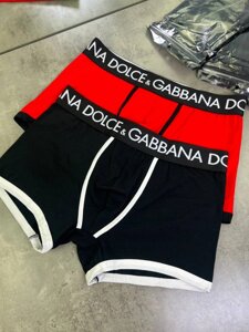 Набір нижньої білизни Dolce Gabbana з 2-х шт червоно-чорного кольору t137 в Києві от компании Elektromax