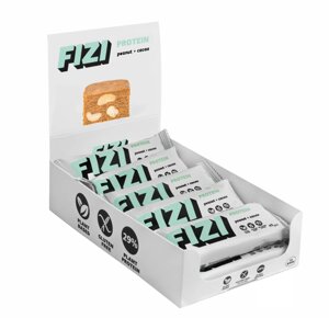 FIZI Protein Bar - 10х45g Peanut-Сacao батончики з арахісом-какао