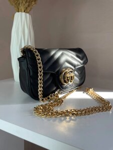 Сумка жіноча Gucci black Гуччі чорна 071 в Києві от компании Elektromax