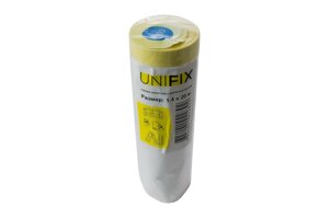 Плівка захисна з малярської стрічкою Unifix - 1,4 х 20 м 1 шт.