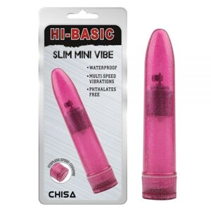 Рожевий пластиковий вібратор Slim Mini Vibe в Києві от компании Elektromax