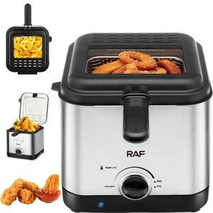 Електрична фритюрниця на 2.5 л для смаження без олії 1000 Вт Deep Fryer RAF R. 5300 Повітряна фритюрниця в Києві от компании Elektromax