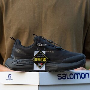 Кросівки демісезонні Salomon Odyssey термо підкладка Gore-Tex чорні