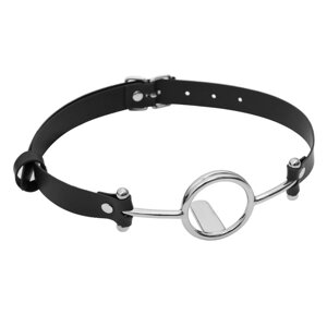 PU Belt Metal Ring Tongue Pressing Mouth Gag B в Києві от компании Elektromax